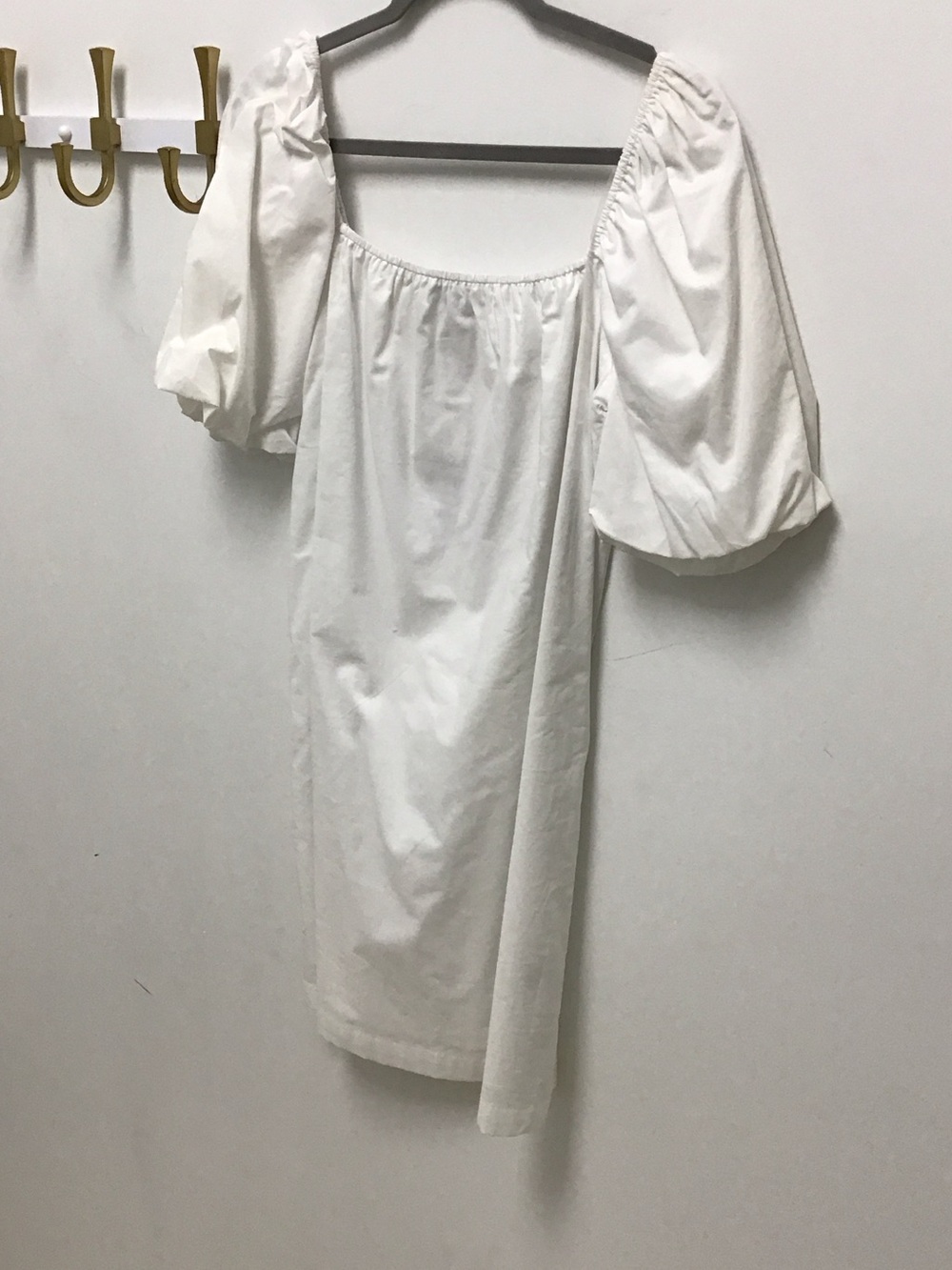 Sanctuary babydoll White Puff Sleeve Peasant Dress